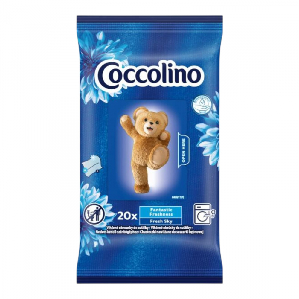 COCCOLINO Servetele Parfumate Pt Haine & Uscator Rufe Intense Fresh Sky 20 buc [1]