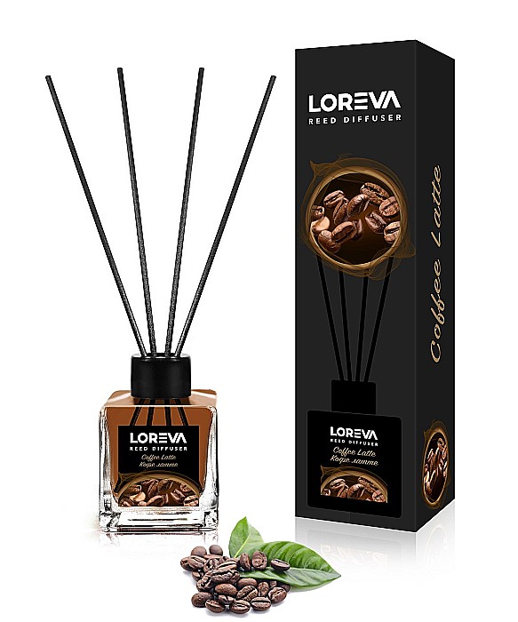 LOREVA Odorizant Camera cu Betisoare COFFEE LATTE 100 ml [1]