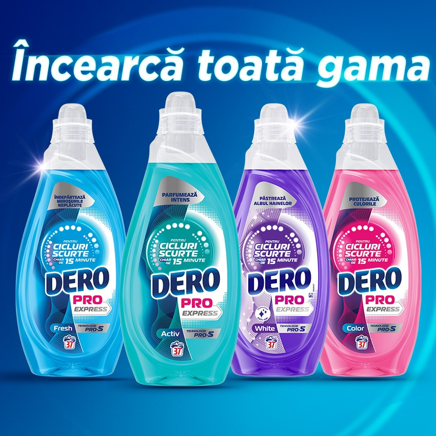 DERO Pro Express Detergent de Rufe Lichid WHITE 1.48 L (37 spalari) [2]