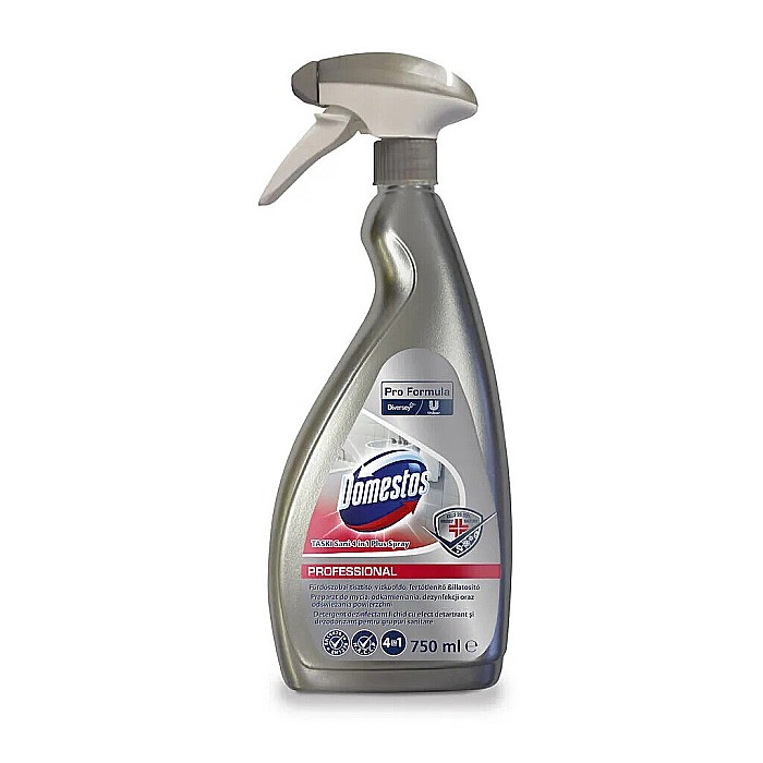 DOMESTOS Professional Taski Sani 4in1 Dezinfectant cu Efect Detartrant & Dezodorizant pt Grupuri Sanitare 750 ml [1]