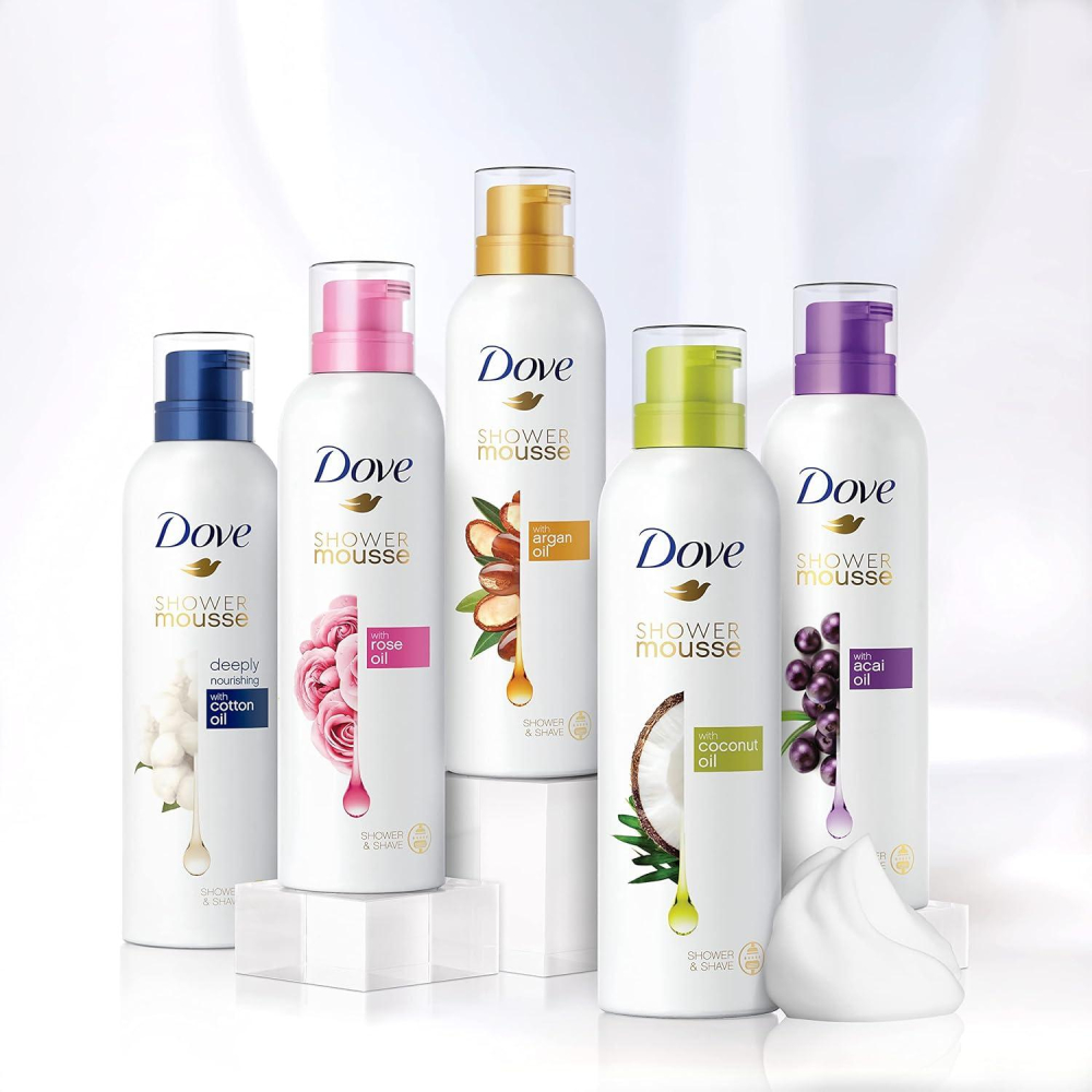 DOVE Shower Mousse Spuma de Dus Rose Oil 200 ml [2]
