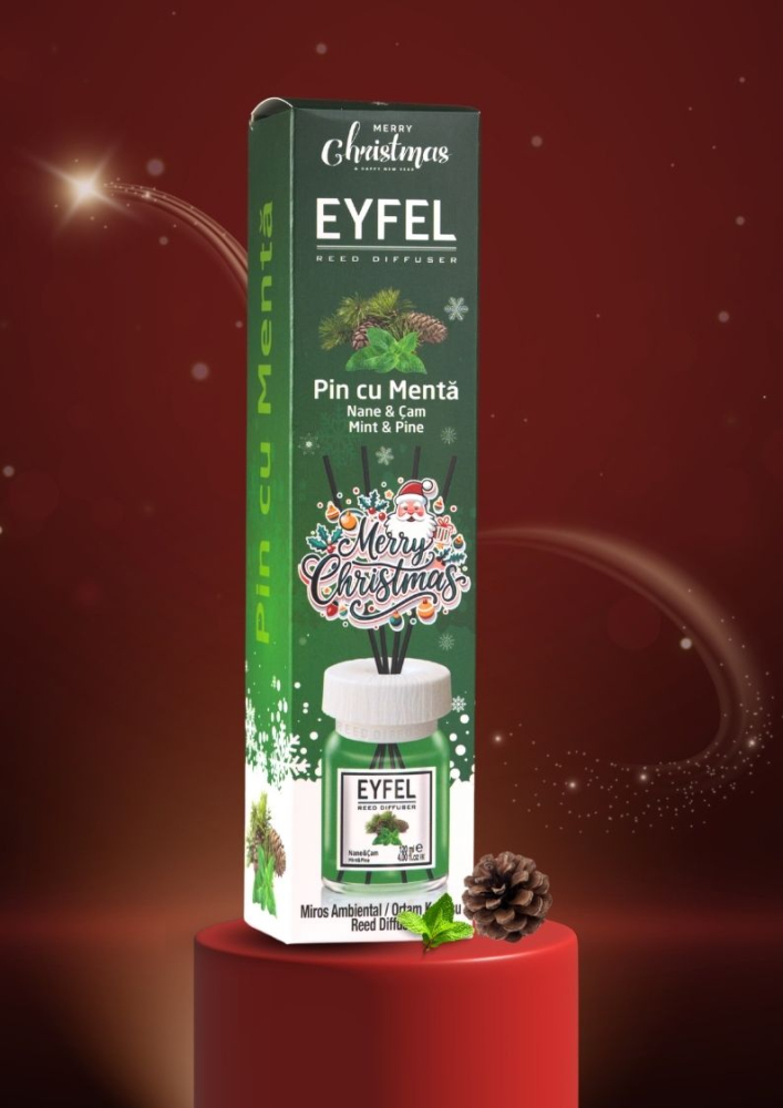 EYFEL Odorizant Camera cu Betisoare PIN & MENTA 120 ml [1]