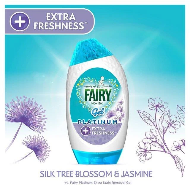 FAIRY Detergent Gel Platinum Extra Freshness NON BIO pt Piele Sensibila 891 ml (27 spalari) [2]