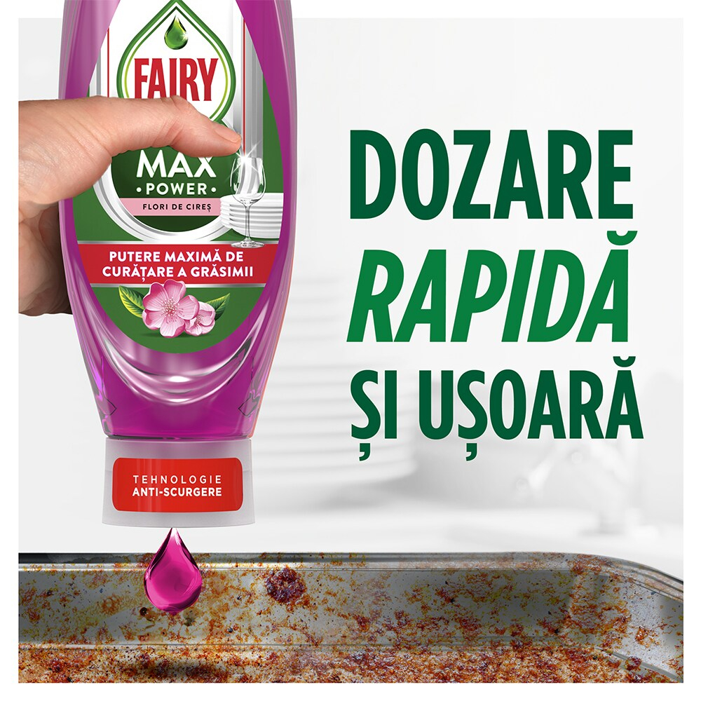 FAIRY Max Power Detergent de Vase Floare de Cires 730 ml [2]