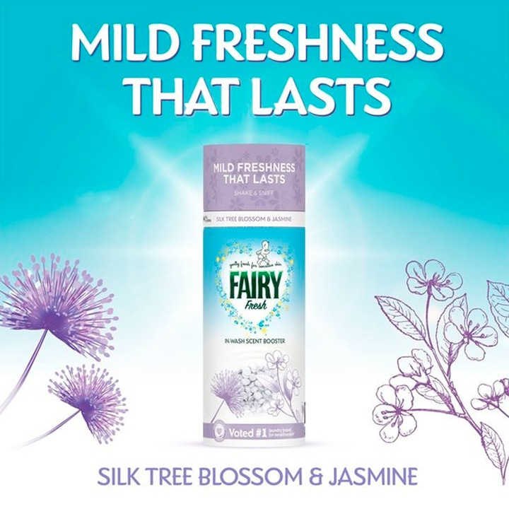FAIRY Perle Parfumate Pentru Rufe Flori de Arbore de Matase & Iasomie Sensitive Skin 155 g [2]