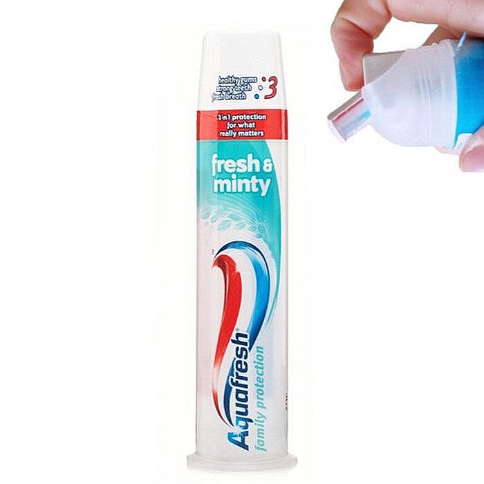 AQUAFRESH Pasta de Dinti Tub cu Pompa Fresh & Minty 100 ml [2]