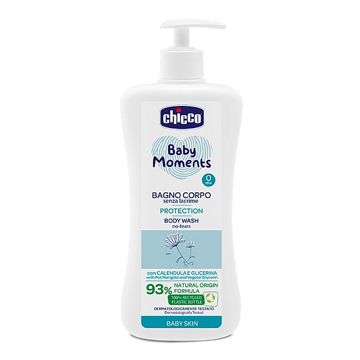 CHICCO Gel de Dus Fara Lacrimi Baby Moments Baby Skin Protection 500ml 0 luni+ [1]