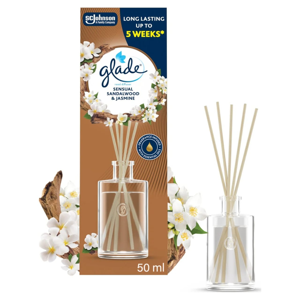 GLADE Odorizant de Camera cu Betisoare SANDALWOOD & JASMINE 50 ml [2]