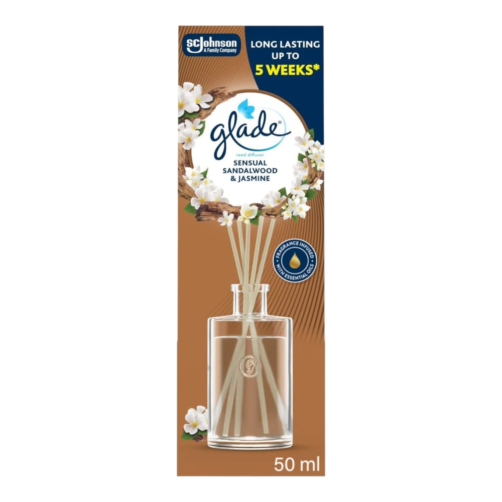 GLADE Odorizant de Camera cu Betisoare SANDALWOOD & JASMINE 50 ml [1]