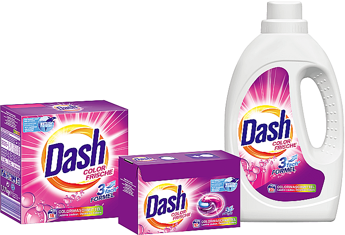 DASH Detergent Lichid COLOR FRISCHE pt Rufe Colorate 1.1 L (20 spalari) [2]