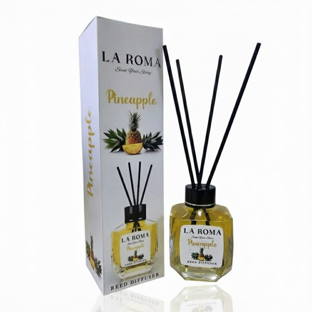 LA ROMA Odorizant Camera cu Betisoare ANANAS 130 ml [1]