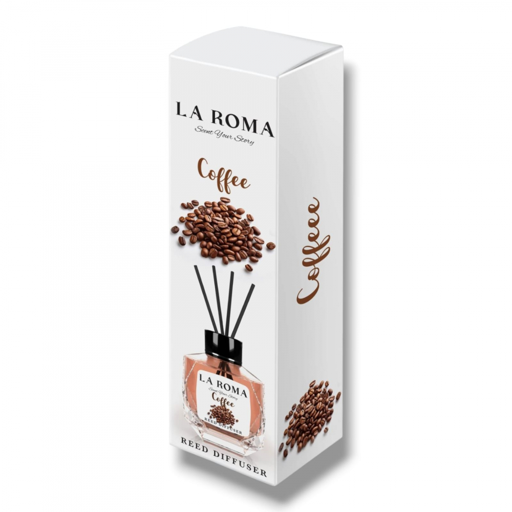 LA ROMA Odorizant Camera cu Betisoare COFFEE 130 ml [1]