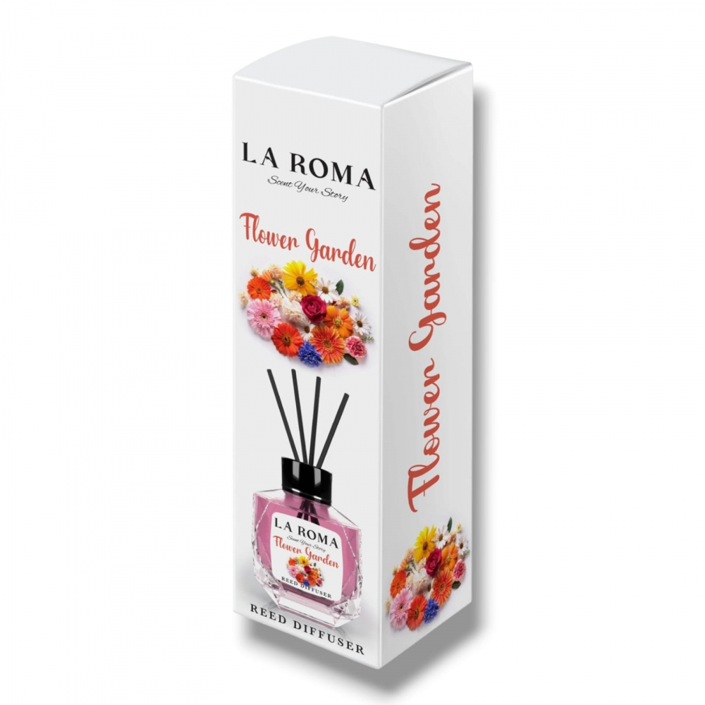 LA ROMA Odorizant Camera cu Betisoare FLOWER GARDEN 130 ml [1]
