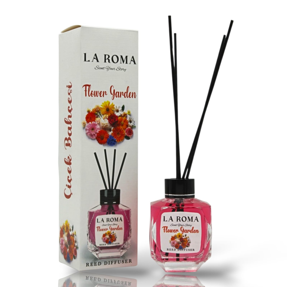 LA ROMA Odorizant Camera cu Betisoare FLOWER GARDEN 130 ml [1]