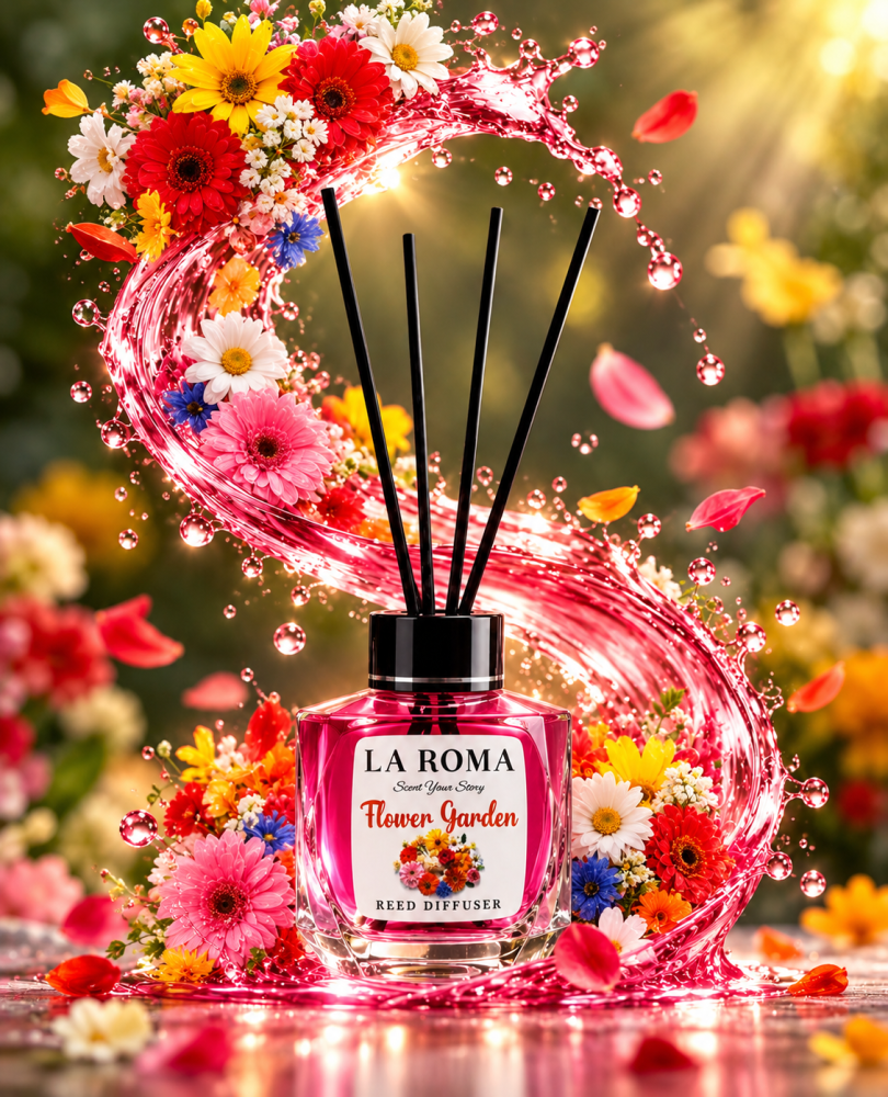 LA ROMA Odorizant Camera cu Betisoare FLOWER GARDEN 130 ml [2]