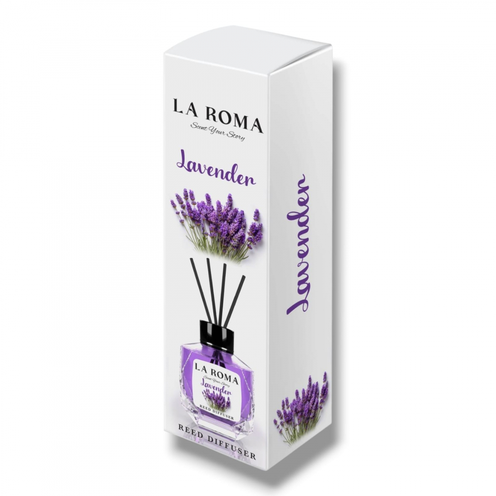 LA ROMA Odorizant Camera cu Betisoare LAVANDA 130 ml [1]