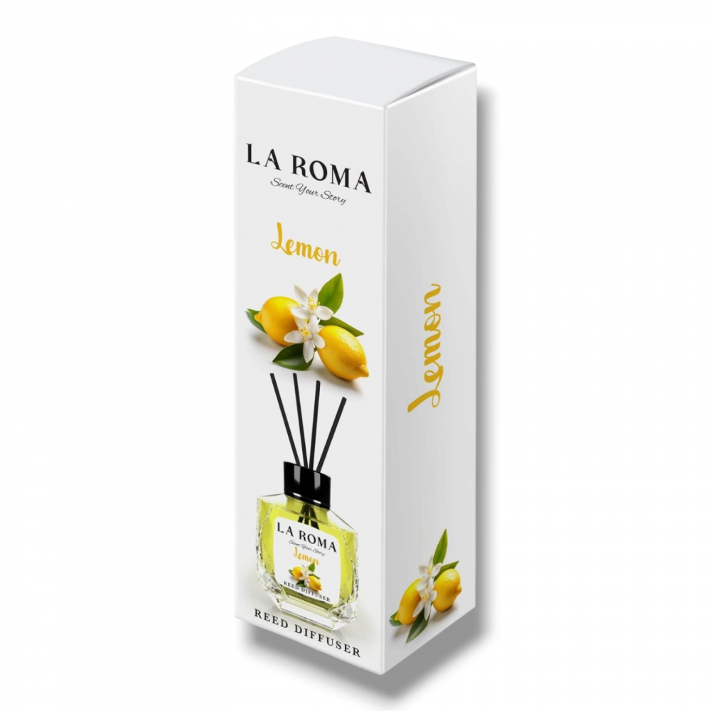 LA ROMA Odorizant Camera cu Betisoare LEMON 130 ml [1]