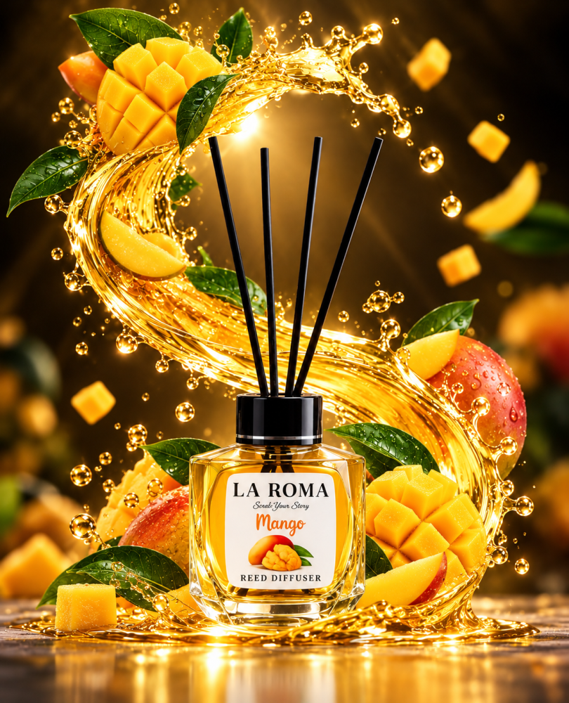 LA ROMA Odorizant Camera cu Betisoare MANGO 130 ml [2]