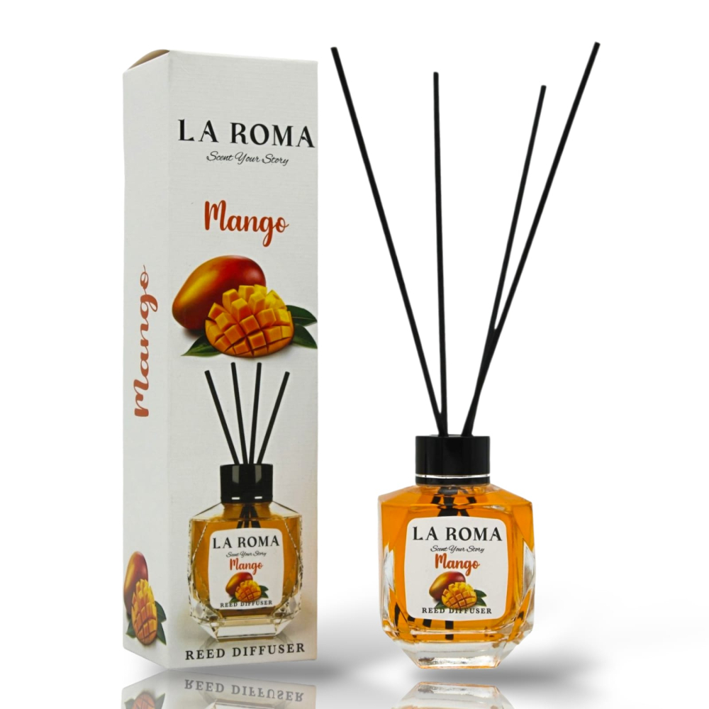 LA ROMA Odorizant Camera cu Betisoare MANGO 130 ml [1]