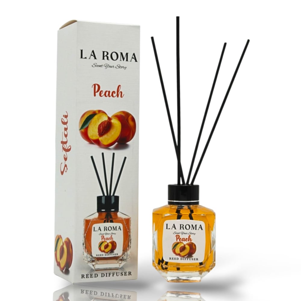 LA ROMA Odorizant Camera cu Betisoare PIERSICA 130 ml [1]