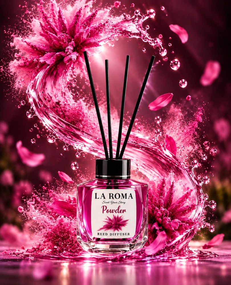 LA ROMA Odorizant Camera cu Betisoare PUDRA 130 ml [2]