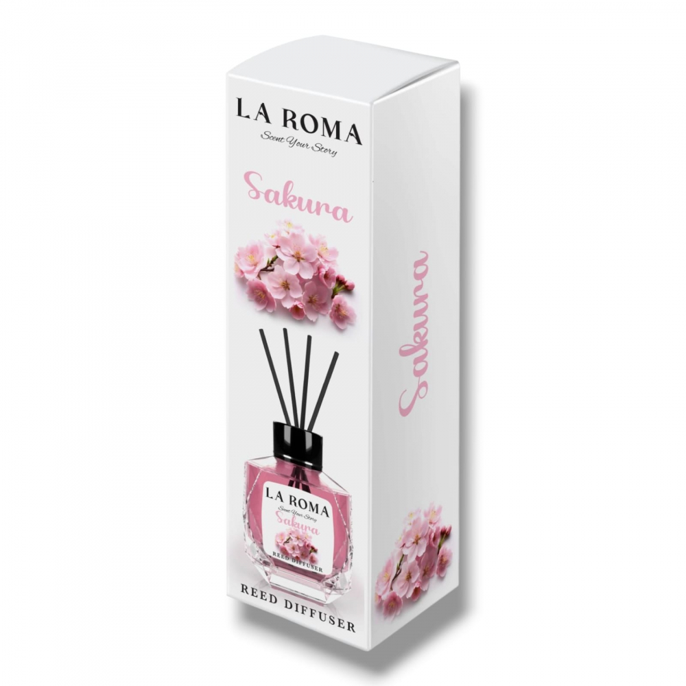 LA ROMA Odorizant Camera cu Betisoare SAKURA BLOSSOM 130 ml [1]