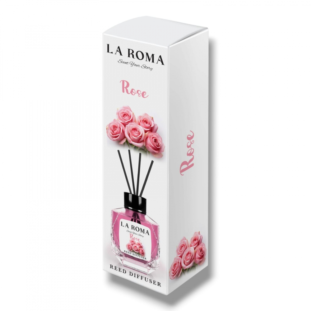 LA ROMA Odorizant Camera cu Betisoare TRANDAFIR 130 ml [1]