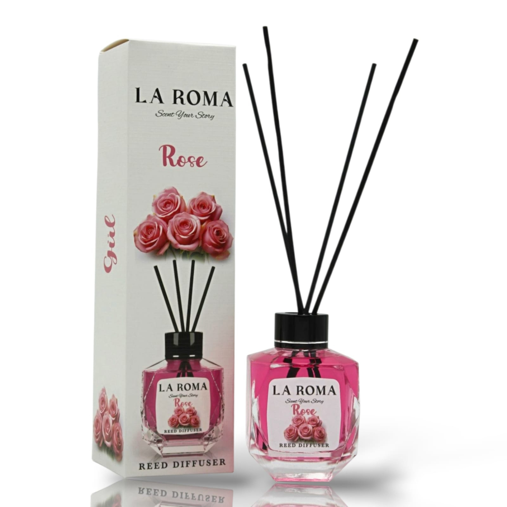 LA ROMA Odorizant Camera cu Betisoare TRANDAFIR 130 ml [1]