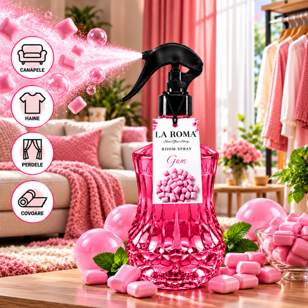 LA ROMA Spray Odorizant BUBBLE GUM 500 ml [2]