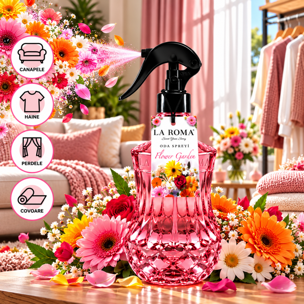 LA ROMA Spray Odorizant FLOWER GARDEN 500 ml [2]