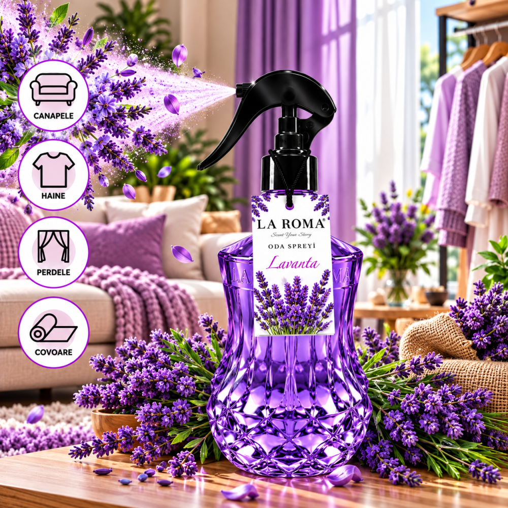 LA ROMA Spray Odorizant LAVANDA 500 ml [2]