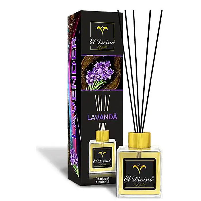 EL DIVINO Odorizant Camera cu Betisoare LAVANDA 100 ml [1]