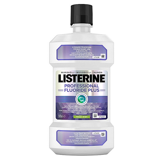 LISTERINE Apa de Gura Fresh Mint Professional Fluoride Plus Impotriva Cariilor Dentare 500 ml [1]