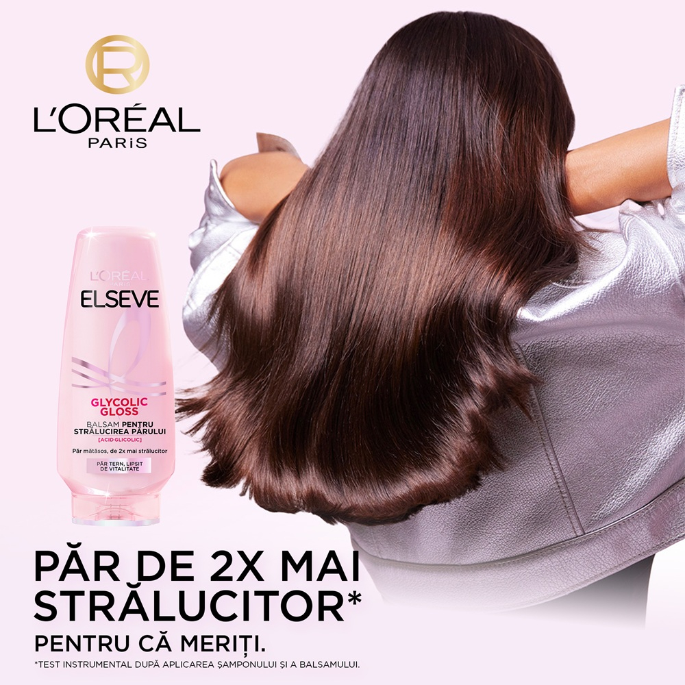 LOREAL ELSEVE Balsam de Par pt Stralucirea Parului Glycolic Gloss 200 ml [2]
