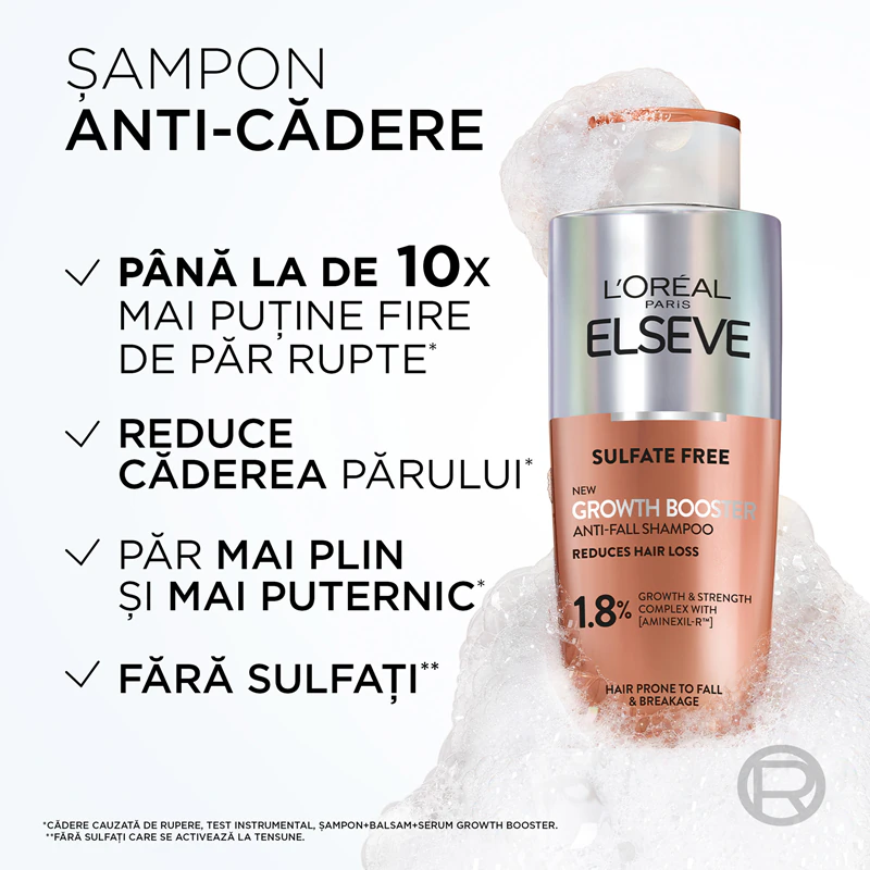 LOREAL ELVIVE (Elseve) Sampon Fortifiant Impotriva Caderii Parului Growth Booster 200 ml [2]