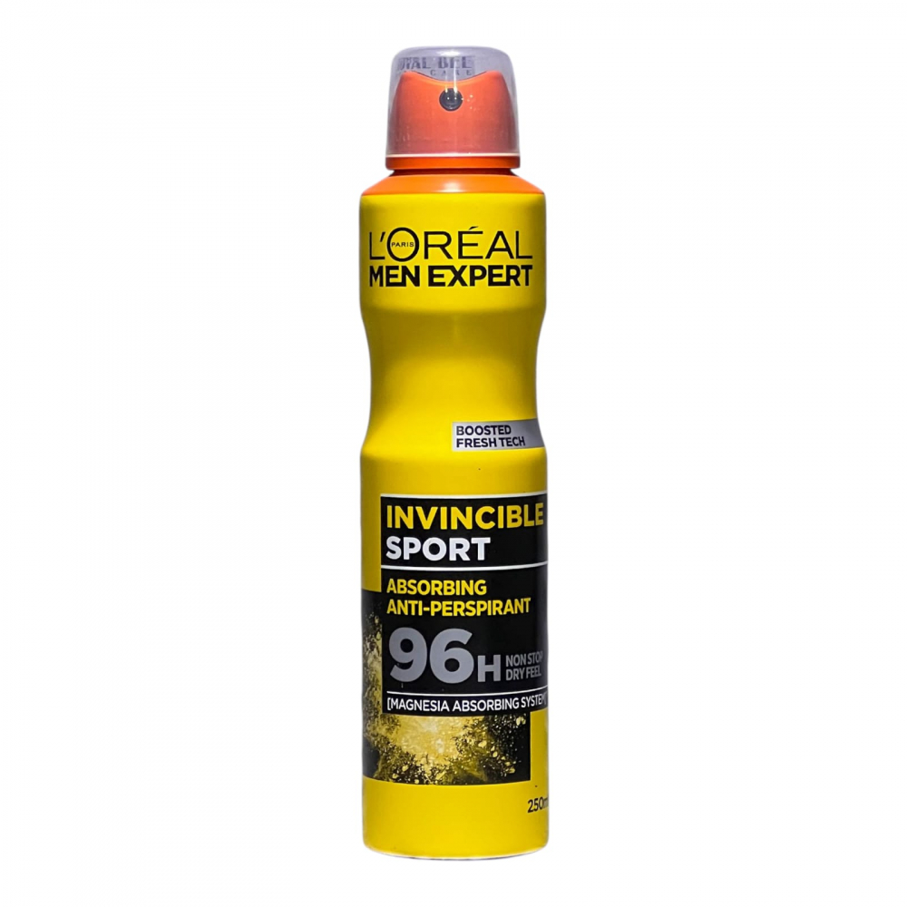 LOREAL Men Expert Spray Deodorant Barbati INVINSIBLE SPORT 96H XL 250 ml [1]