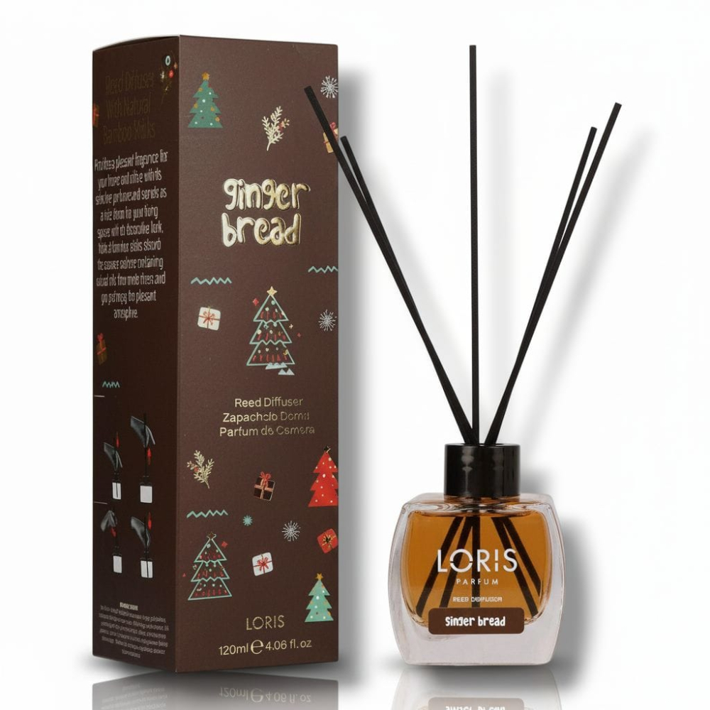 LORIS Odorizant Camera cu Betisoare CHRISTMAS EDITION 120 ml Ginger Bread [2]