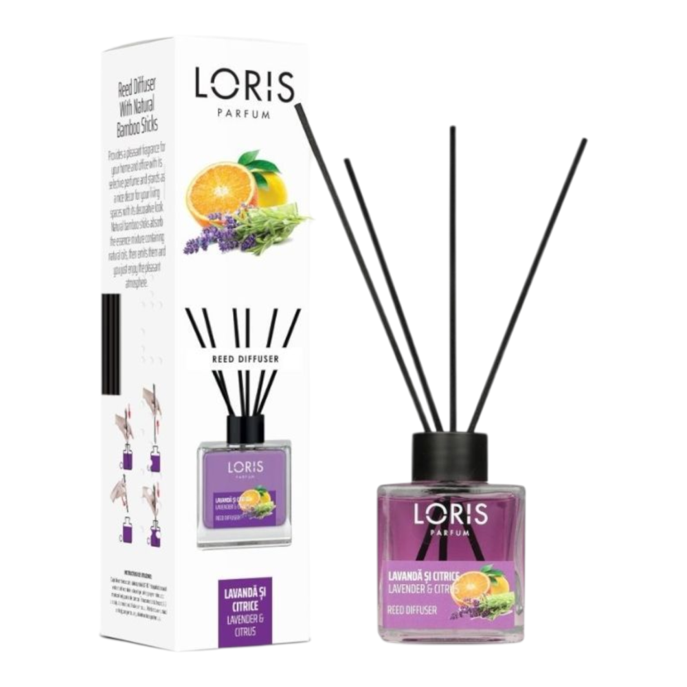 LORIS Odorizant Camera cu Betisoare LAVANDA & CITRICE 100 ml [1]