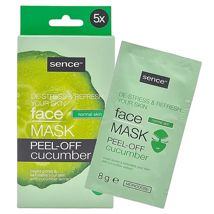 SENCE BEAUTY Masca de Fata Cucumber Peel-off Mask 5 buc x 8g [2]