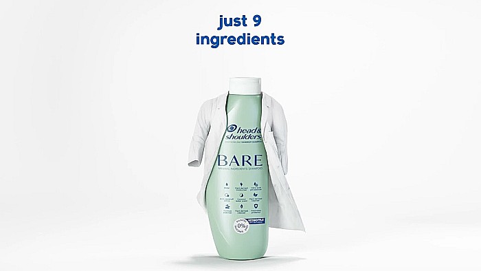HEAD & SHOULDERS BARE Soothing Hydration Anti Matreata Sampon pt Pielea Capului Uscat, cu Mancarimi 400 ml [2]