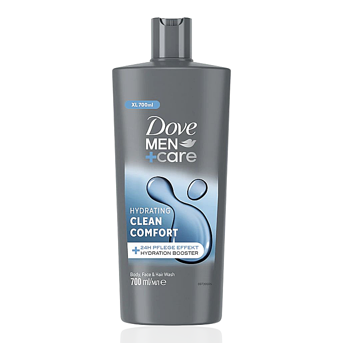 DOVE MEN+CARE Gel de Dus 3in1 Fata, Corp si Par CLEAN COMFORT XL 700 ml [1]