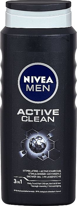 NIVEA MEN Gel de Dus Active Clean 500 ml [1]