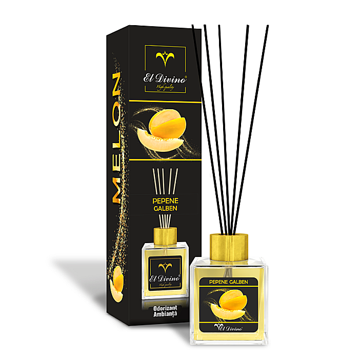 EL DIVINO Odorizant Camera cu Betisoare PEPENE GALBEN 100 ml [1]