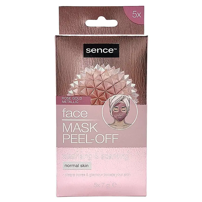 SENCE BEAUTY Masca de Fata Rose Gold Peel-off Mask 5 buc x 7g [1]