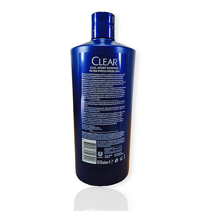 CLEAR MEN Sampon Barbatesc Anti Matreata COOL SPORT MENTHOL XXL 610 ml [2]