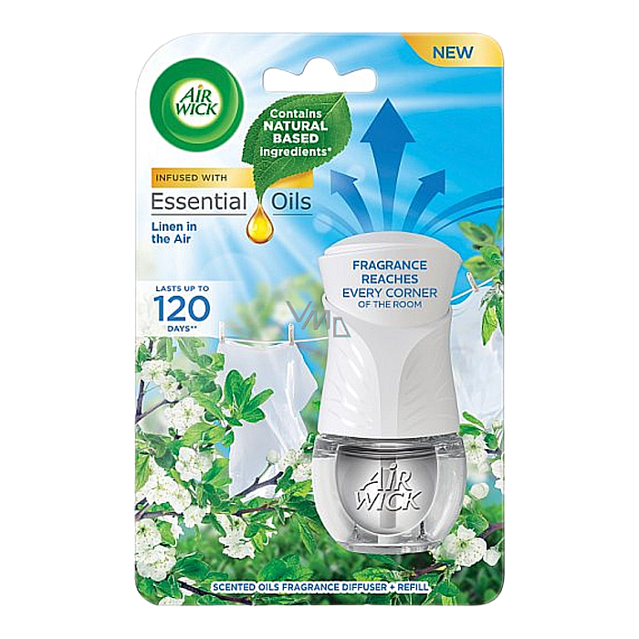 AirWick Aparat Odorizant Priza+Rezerva 19 ml Linen in the Air [1]