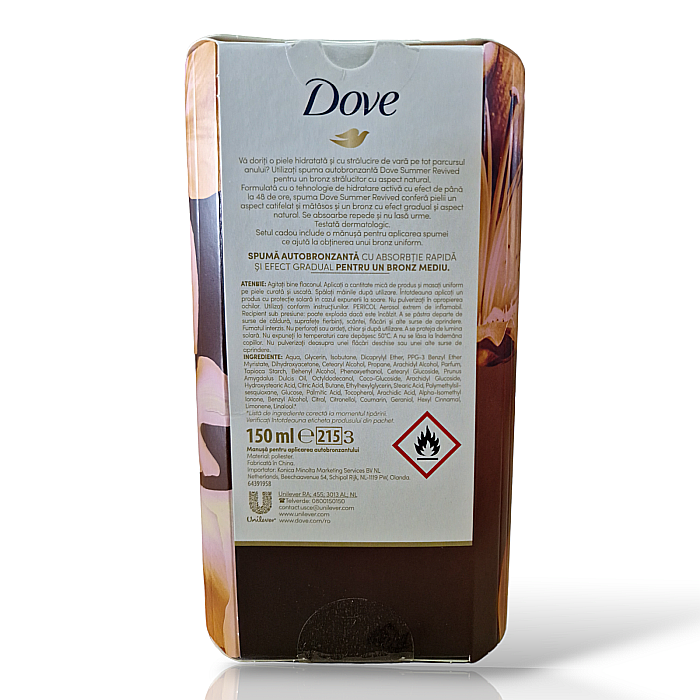 DOVE Body Love Pachet Mousse Autobronzant + Manusa Dove pt Bronz Mediu 150 ml [3]