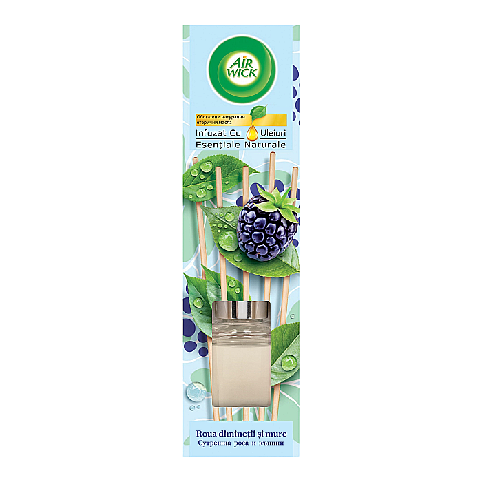 AirWick Odorizant Camera cu Betisoare Roua Diminetii & Mure 40 ml [1]