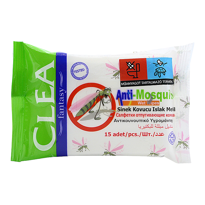 CLEA Fantasy Servetele Umede Antibacteriene, Impotriva Tantarilor 15 buc [1]