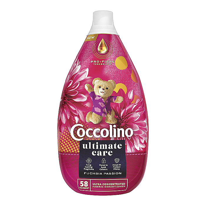 COCCOLINO Ultimate Care Balsam de Rufe Fuchsia Passion 870 ml (58 spalari) [1]